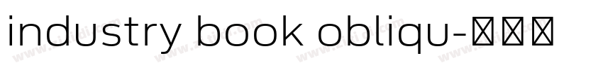 industry book obliqu字体转换 industry book obliqu字体转换
